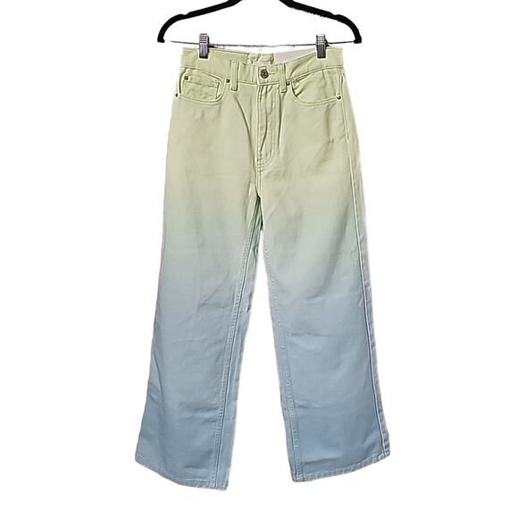 Urban Outfitters BDG High Waisted Wide Leg Ombre Jeans Womens Size 25 NEW - Picture 1 of 12